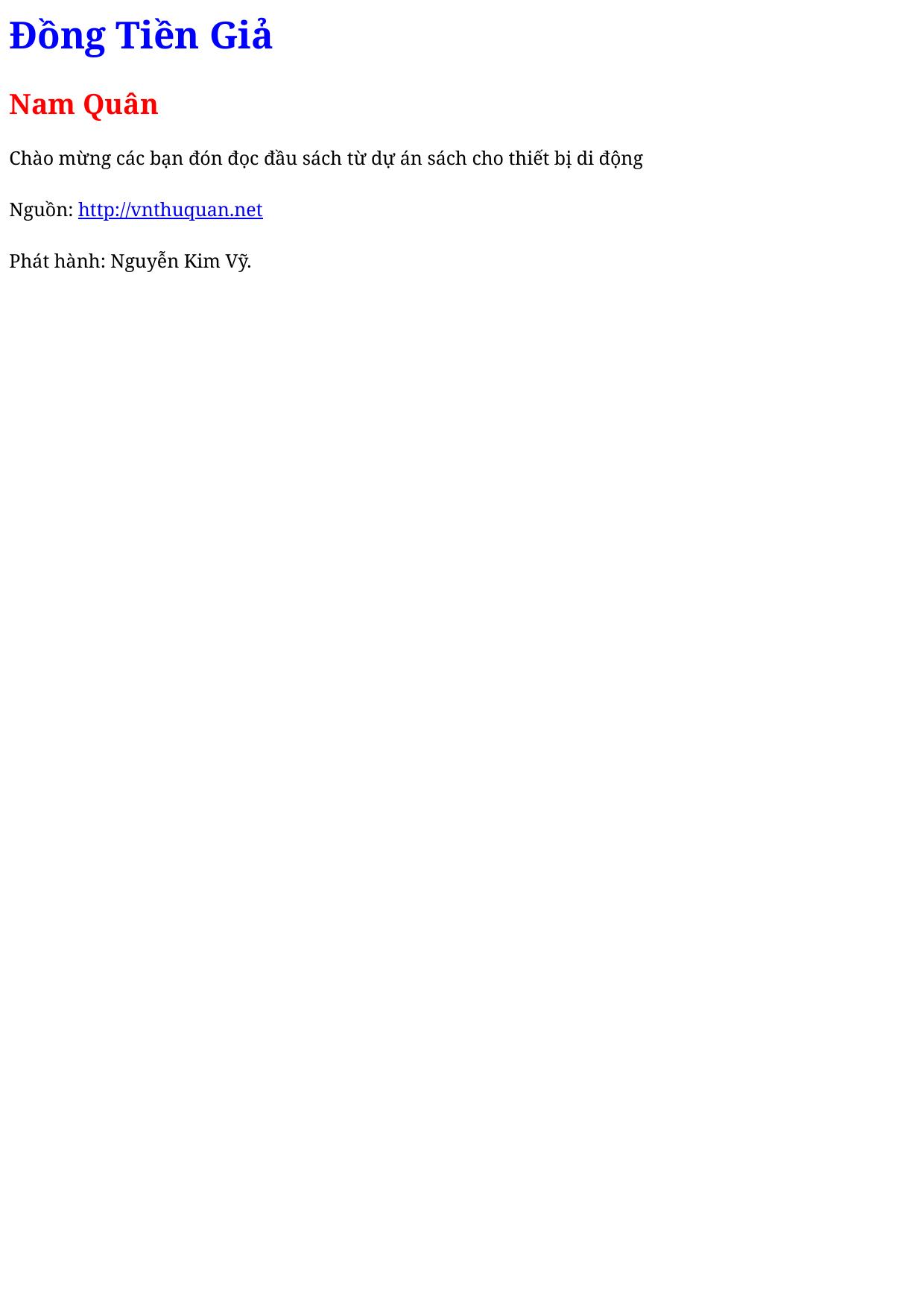 Đồng Tiền Giả