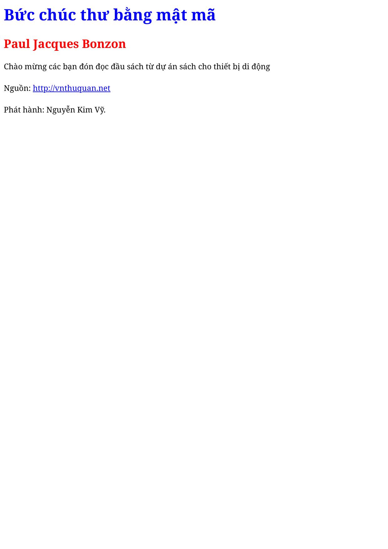 Bức chúc thư bằng mật mã