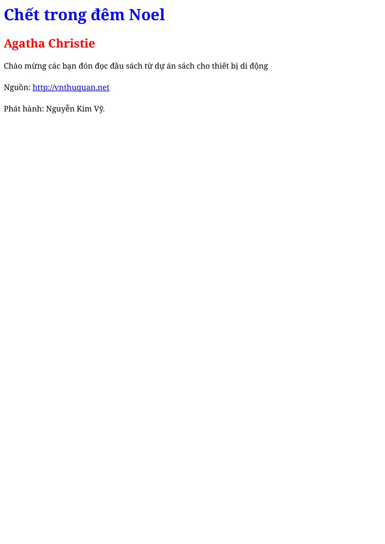 Chết trong đêm Noel