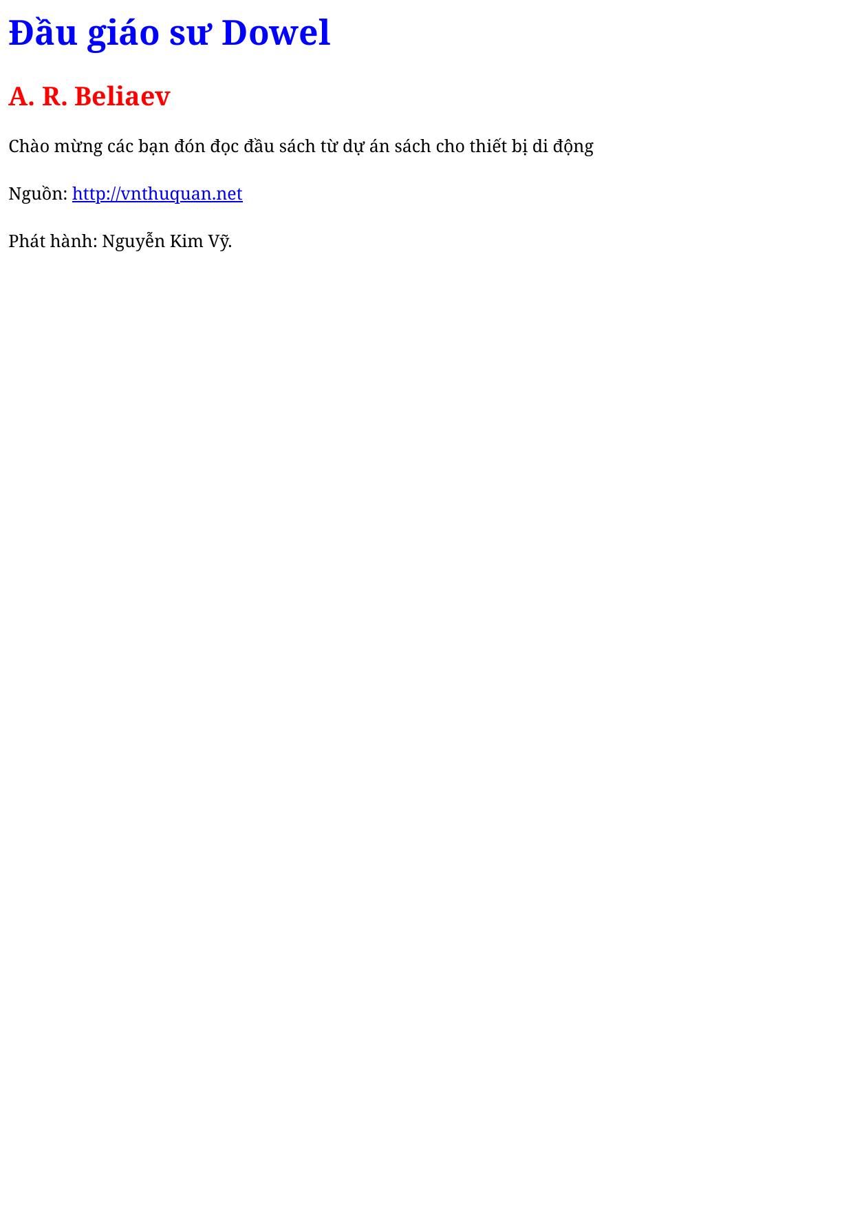 Đầu giáo sư Dowel