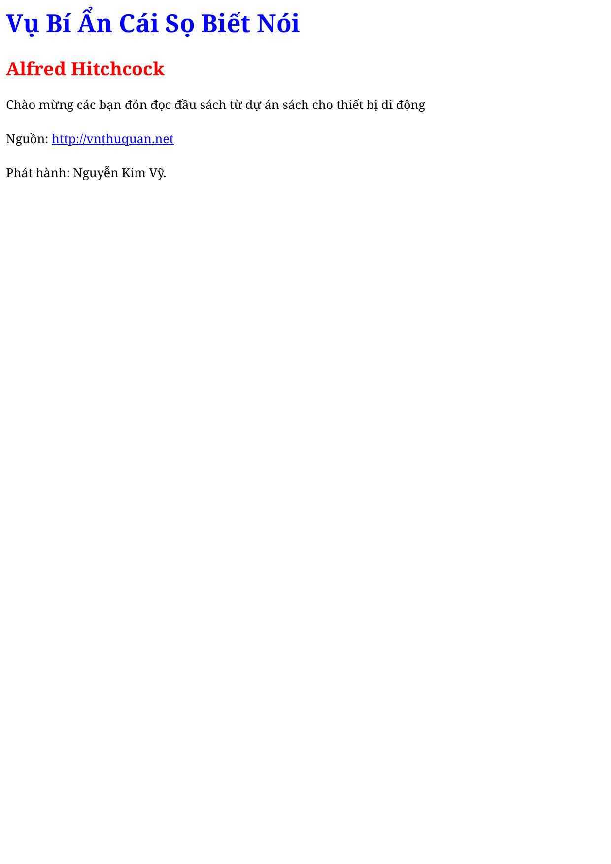 Vụ Bí Ẩn Cái Sọ Biết Nói