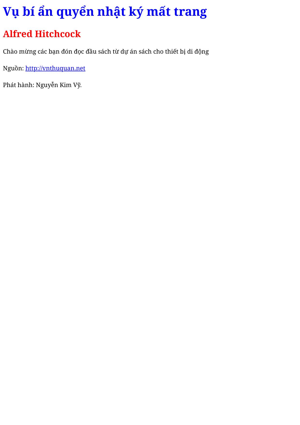 Vụ bí ẩn quyển nhật ký mất trang