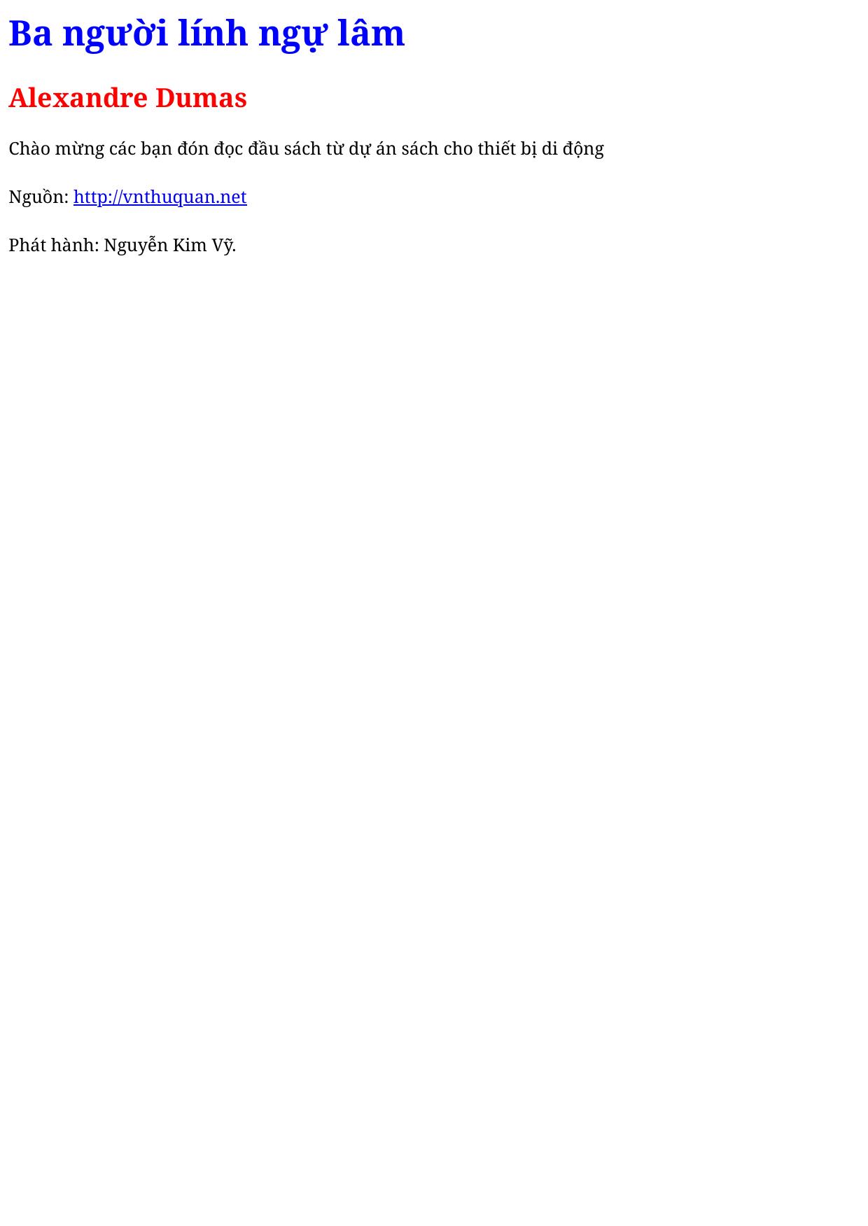 Ba người lính ngự lâm