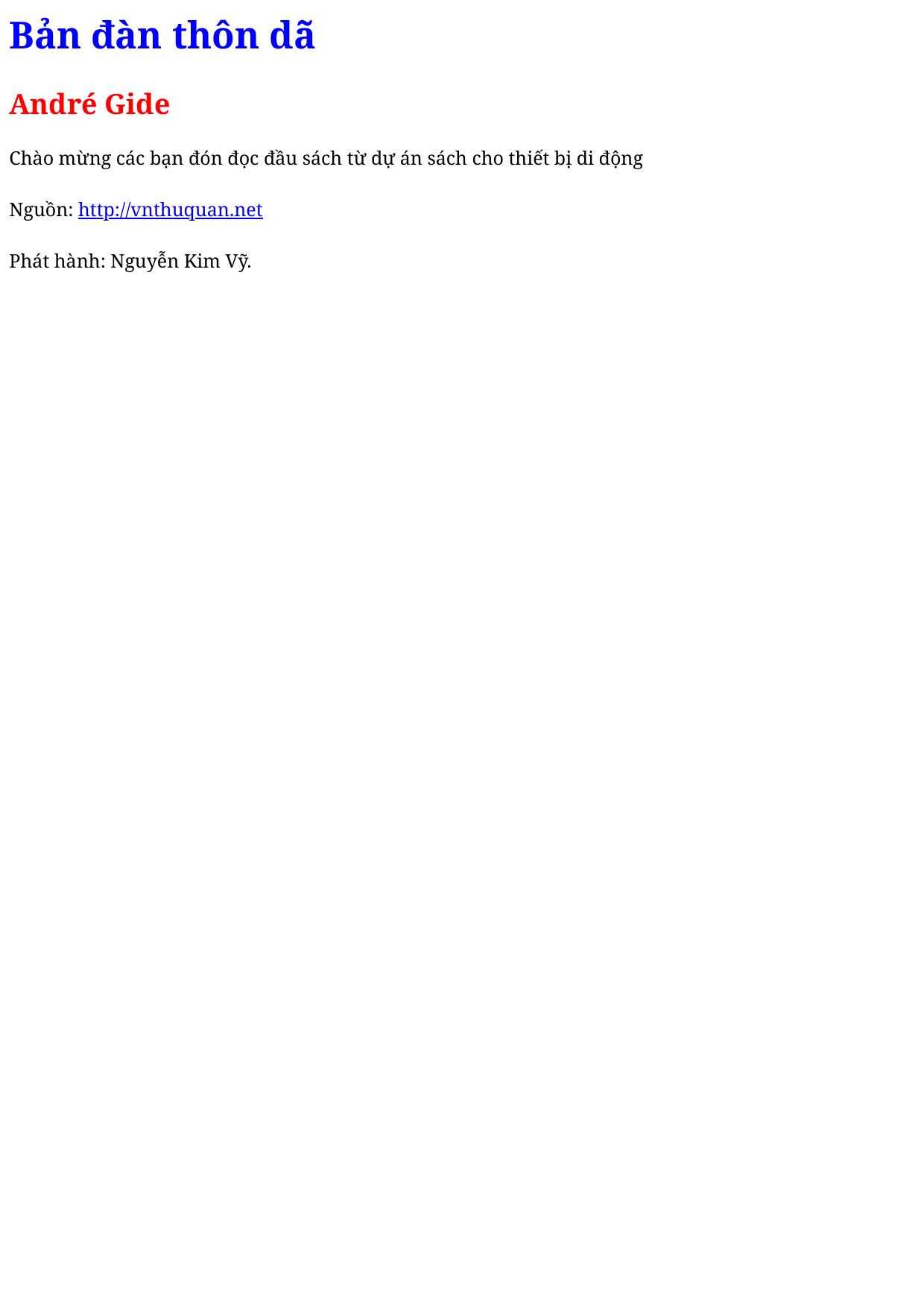 Bản đàn thôn dã