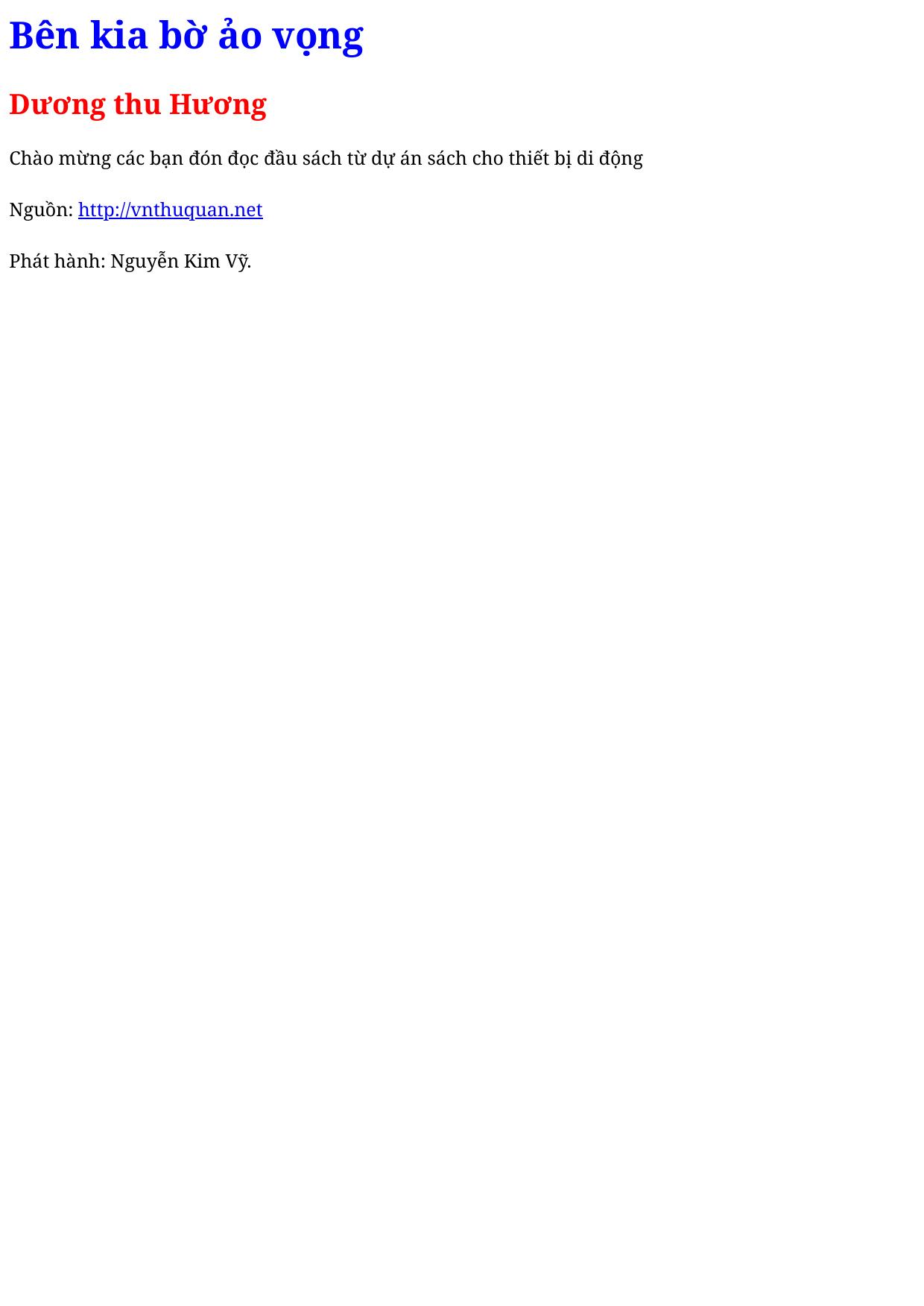 Bên kia bờ ảo vọng