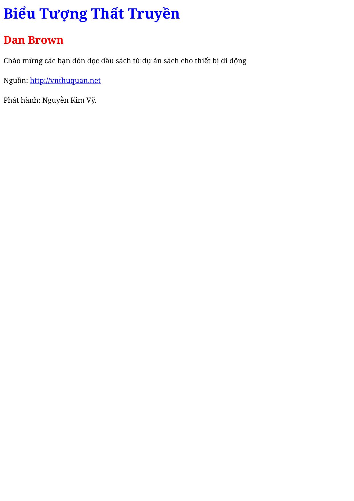 Biểu Tượng Thất Truyền