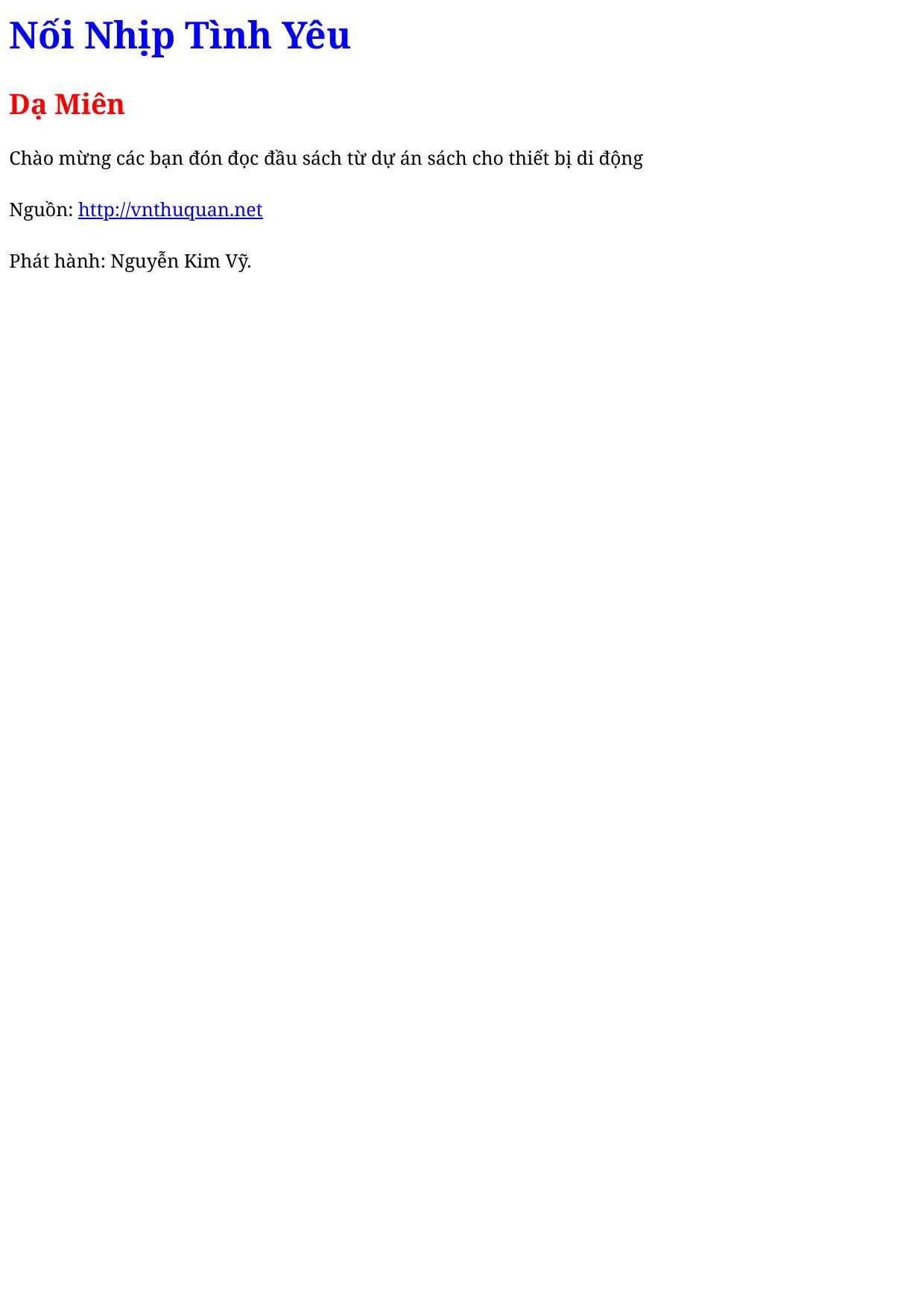 Nối Nhịp Tình Yêu