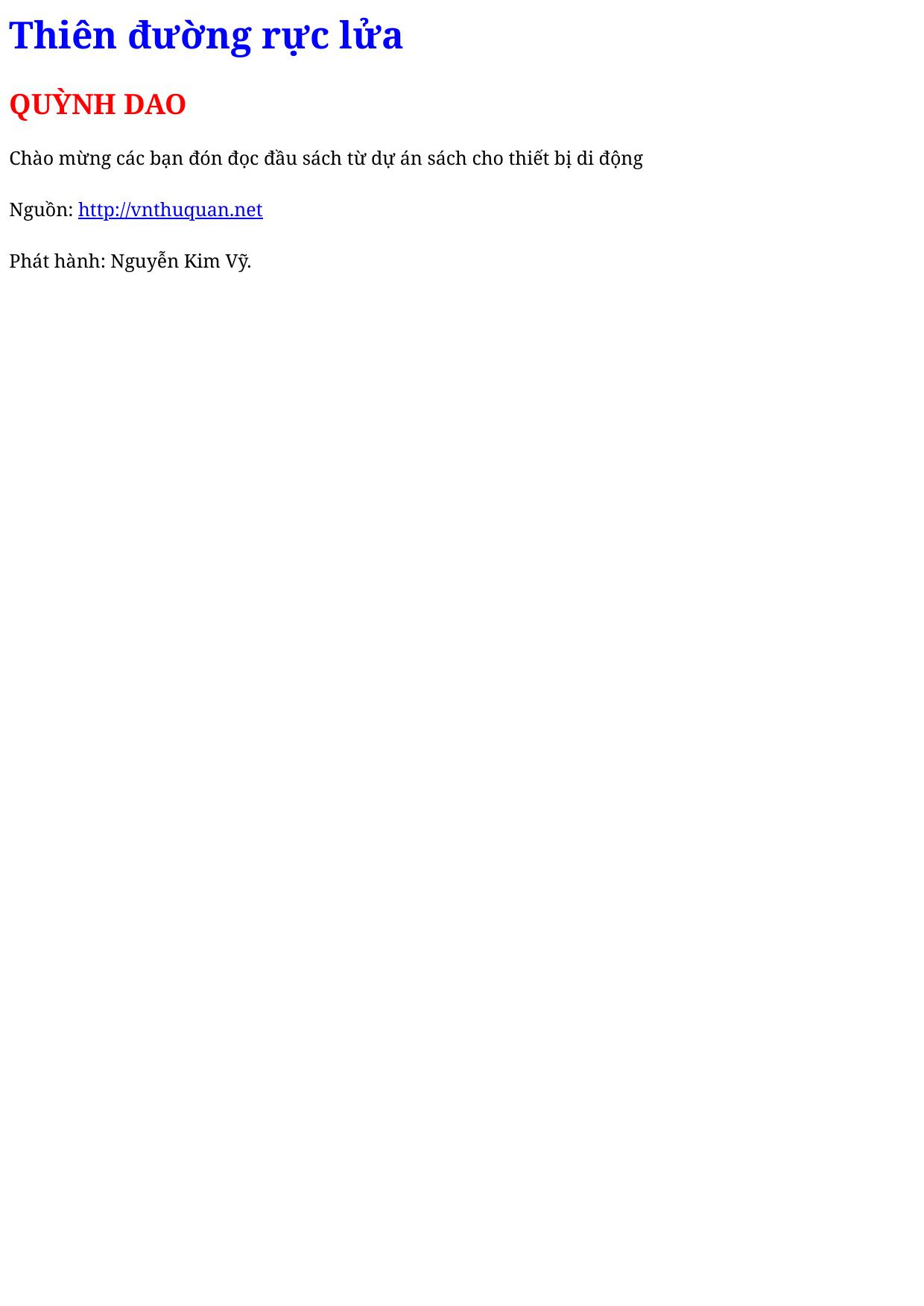 Thiên đường rực lửa