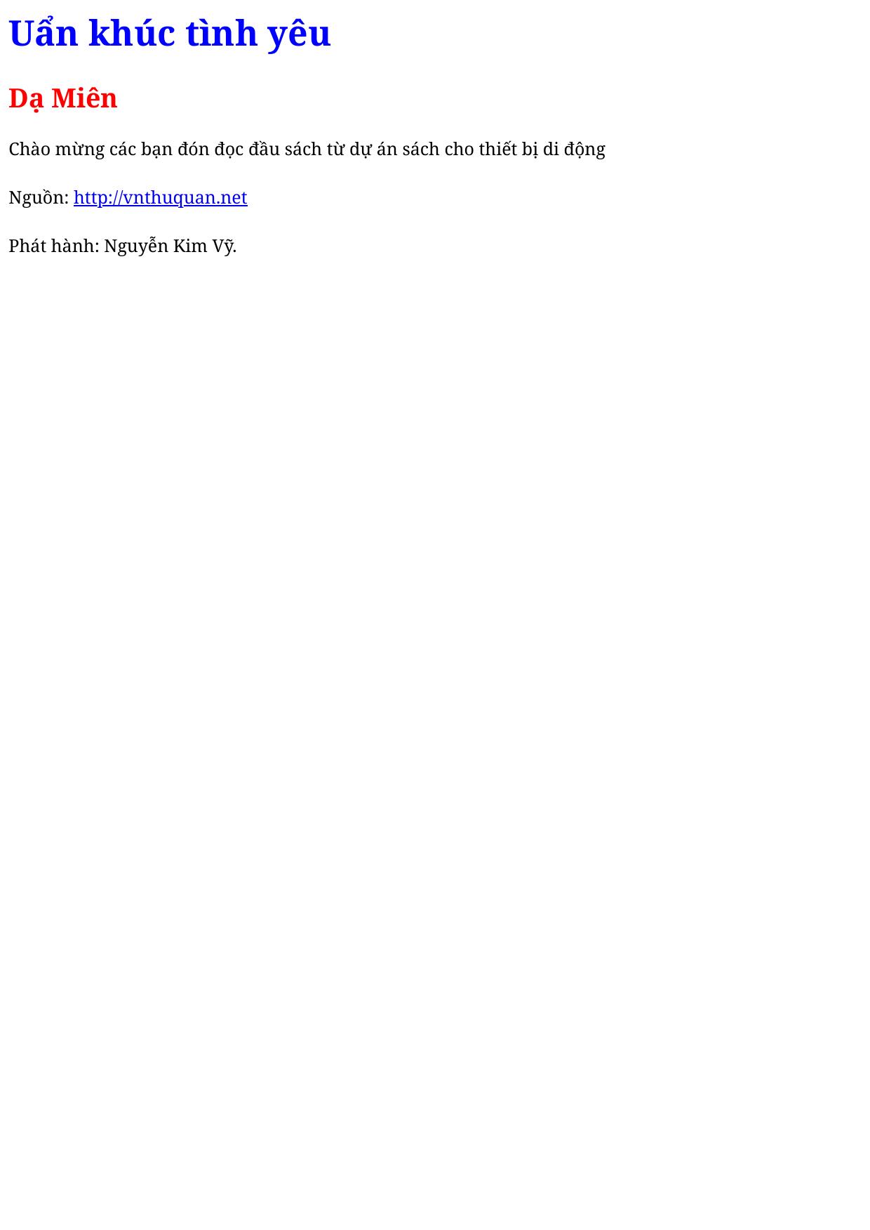 Uẩn khúc tình yêu