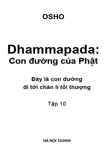 Dhammapada: Con đường của Phật Tập 10: Đây là con đường đi tới chân lí tối thượng