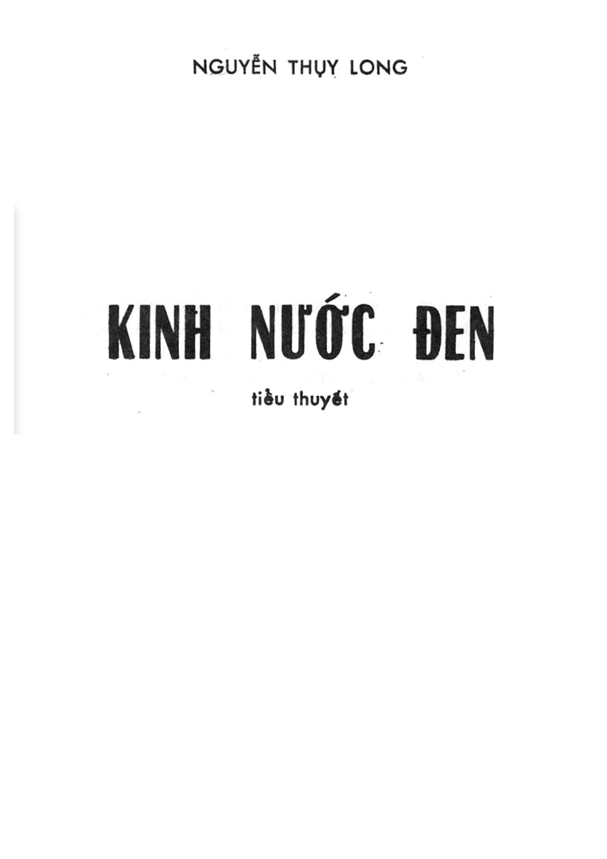 Kinh nước đen