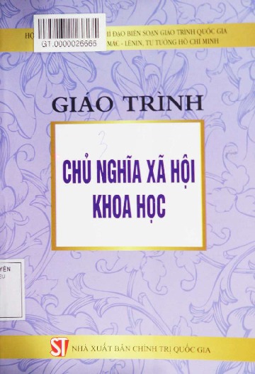 Giáo trình chủ nghĩa xã hội khoa học