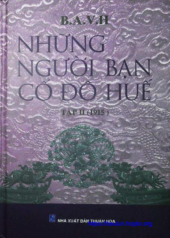 Những người bạn cố đô Huế Tập II (1915)