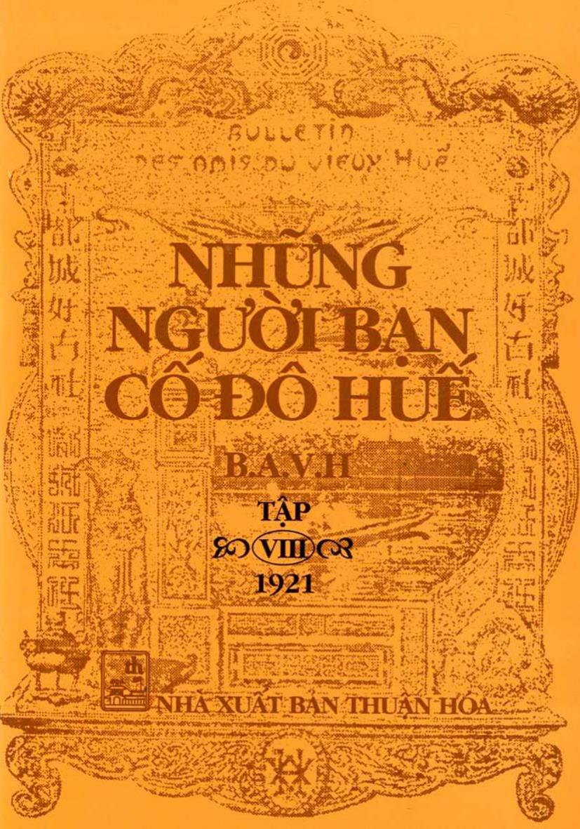 Những người bạn cố đô Huế Tập VIII (1921)