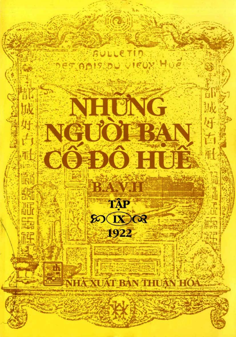 Những người bạn cố đô Huế Tập IX (1922)