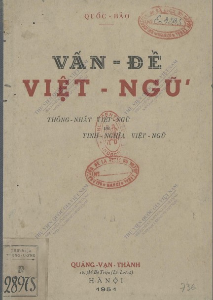 VẤN-ĐỀ VIỆT-NGỮ